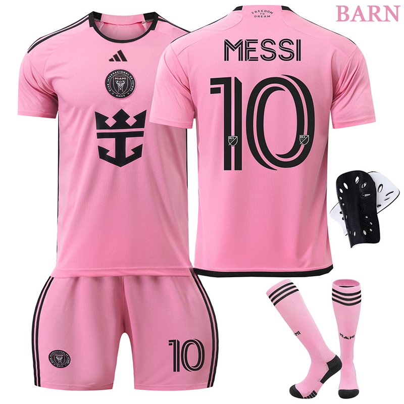 Messi 10 Inter Miami CF Hjemmedrakt 2024/25 Barn Kortermet + Korte bukser