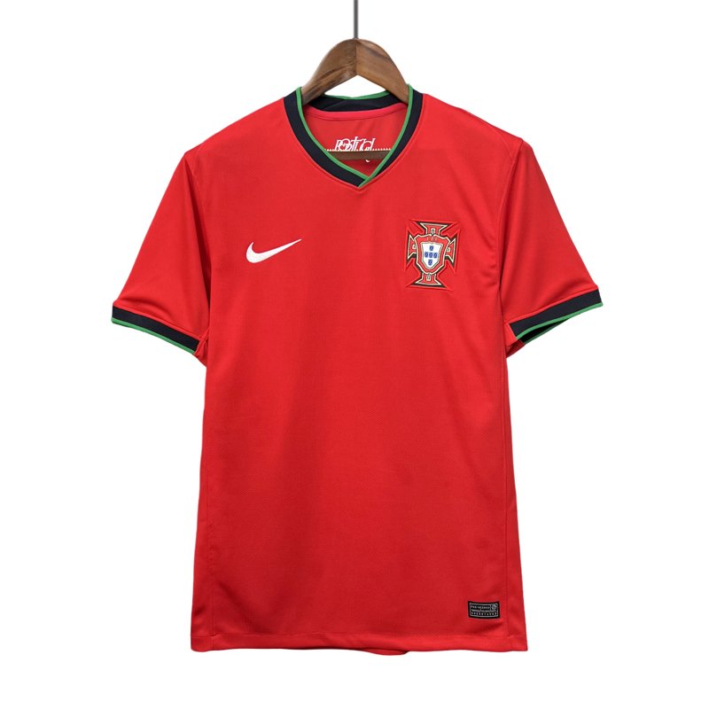 Portugal Euro 2024 Hjemmedrakt Rød Kortermet - Herre