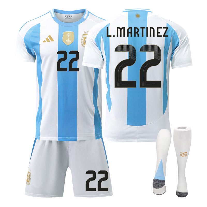 Bestill din Argentina L.Martinez 22 Hjemmedrakt 2024 Copa America før den er utsolgt