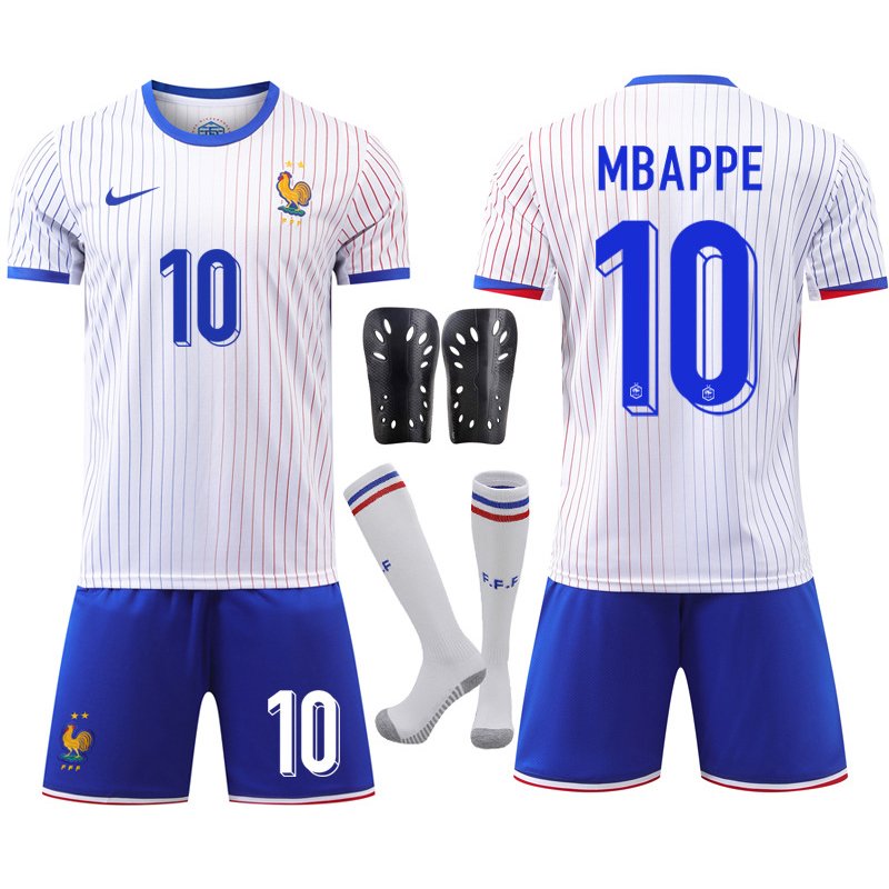 Frankrike EURO 2024 Bortedrakt med Mbappé 10