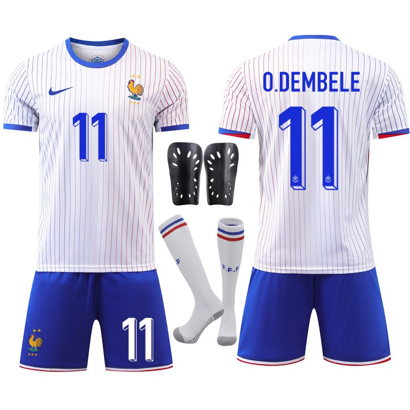 Frankrikes EURO 2024 Bortedrakt med O. Dembele 11