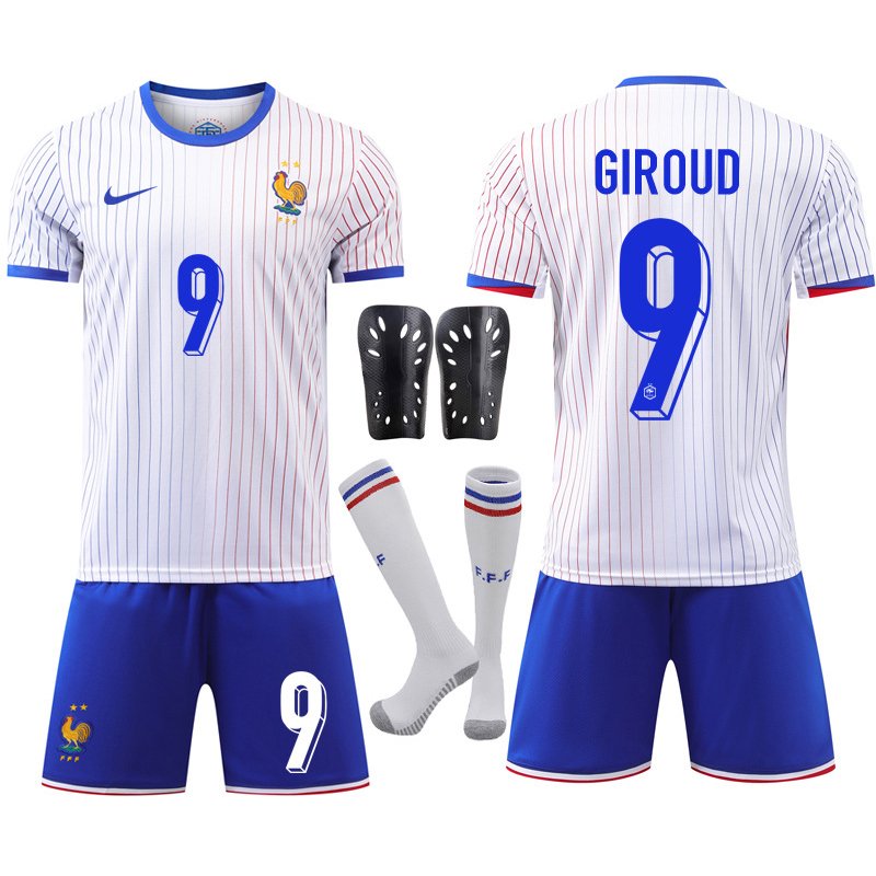 Giroud 9 Bortedrakt EURO 2024 Frankrike Lagdrakt