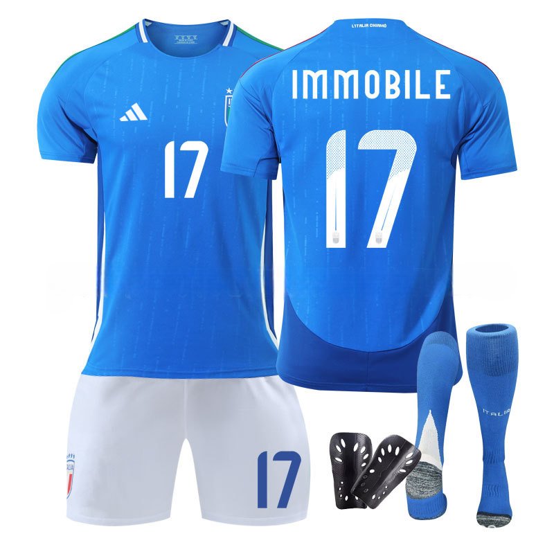 Immobile 17 Italia Fotballdrakt Hjemme EURO 2024