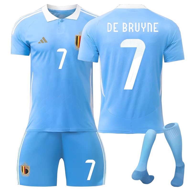 Kjøp EURO 2024 Belgia Bortedrakt Med De Bruyne 7 trykk