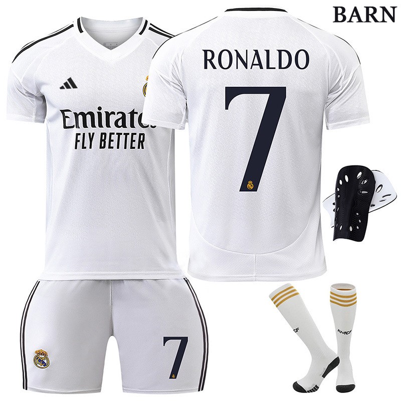 Kjøp Ronaldo 7 Real Madrid 24/25 Hjemme Fotballdrakt til Barn