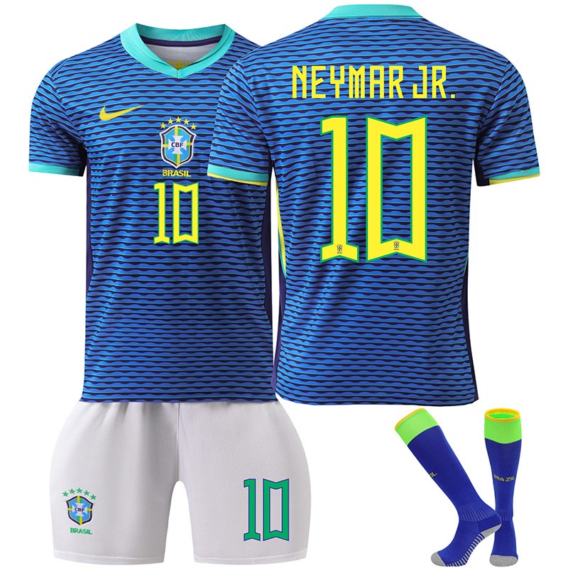 Neymar JR 10 Brasil Bortedrakt til Copa America 2024