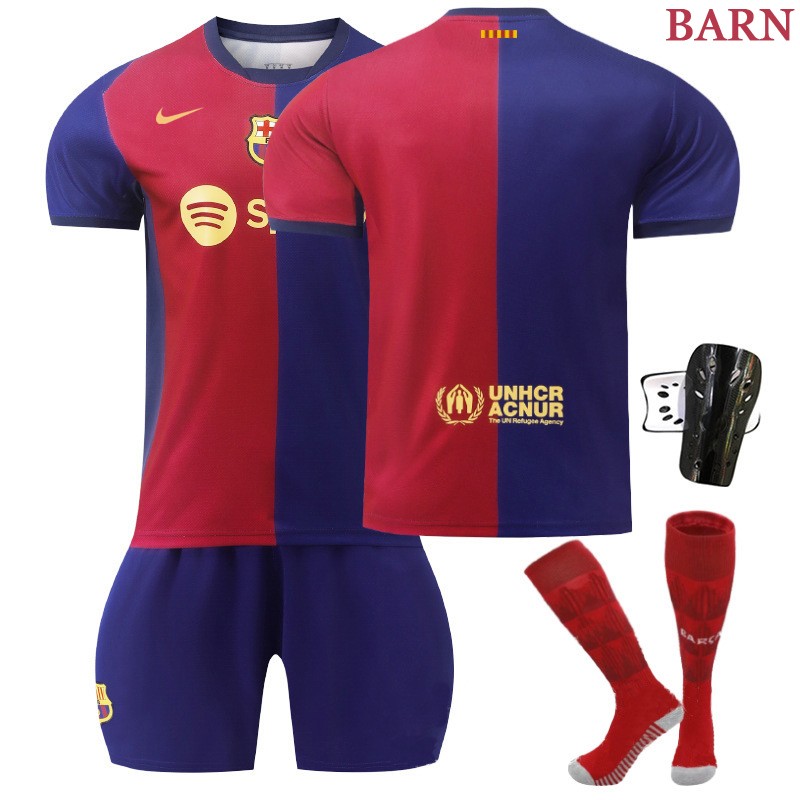 Ny FC Barcelona Hjemmedrakt 2024/25 Sesongen Perfekt for Barn