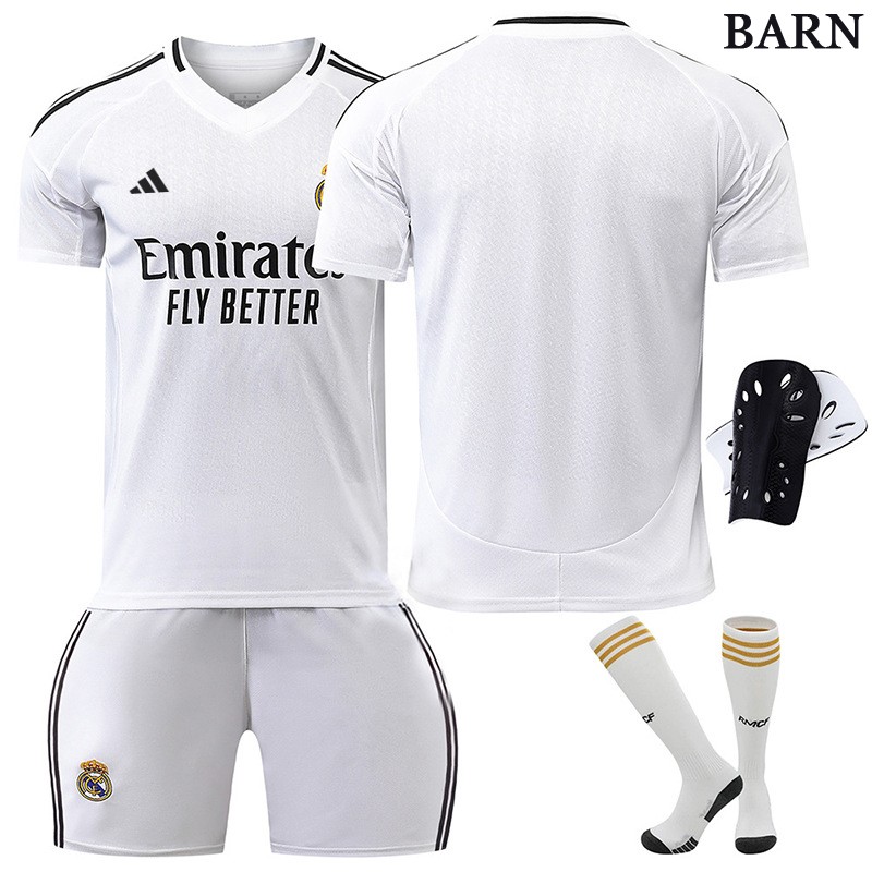 Real Madrid Fotballdrakt for Barn Hjemme 2024/25 Sesongen