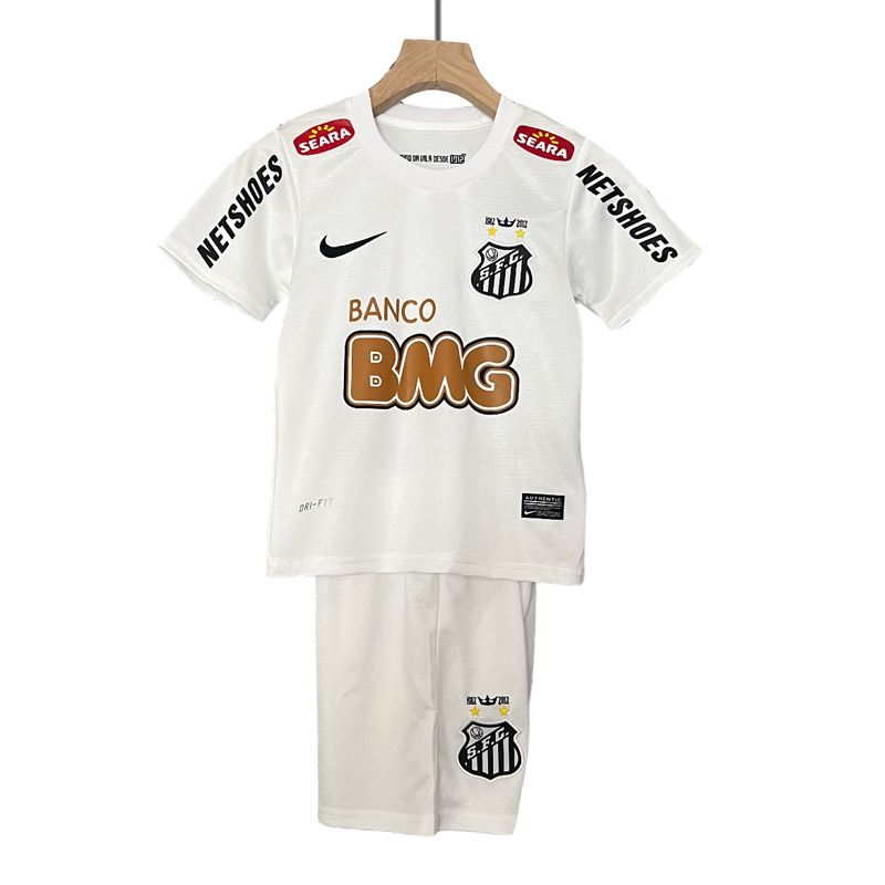 Santos FC Hjemmedrakt 2011/12 Barn Kortermet + Korte bukser