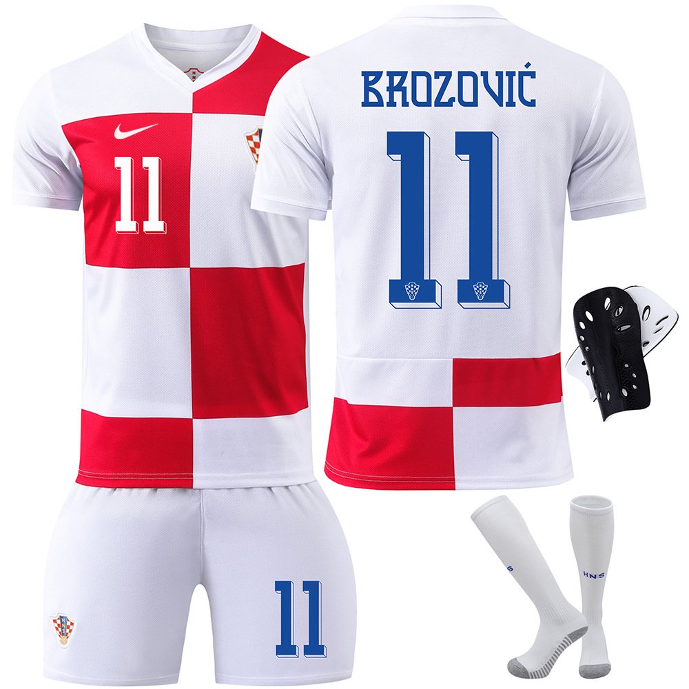 Brozović 11 Kroatia Hjemmedrakt EURO 2024 Kortermet + Korte bukser