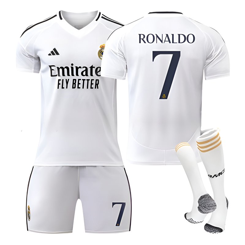 Cristiano Ronaldo 7 Fotballdrakt Real Madrid 2024/25 Herre Hjemmedrakt