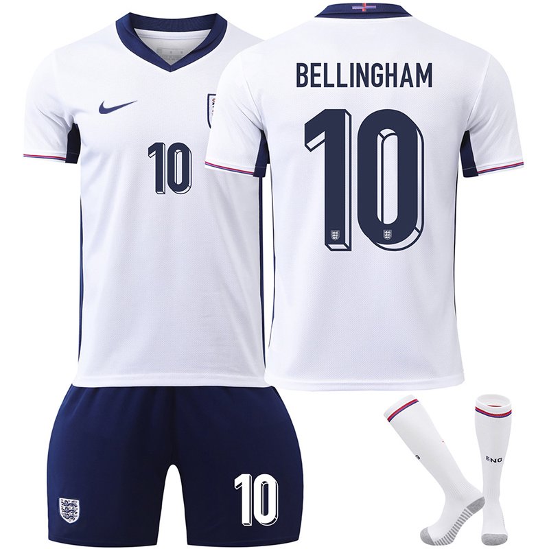 England Bellingham 10 Hjemmesett 2024/25 Drakt og Shorts Tilgjengelig