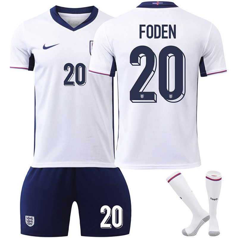 Foden 20 England 2024/25 Hjemmedrakt med Shorts - Bestill Nå