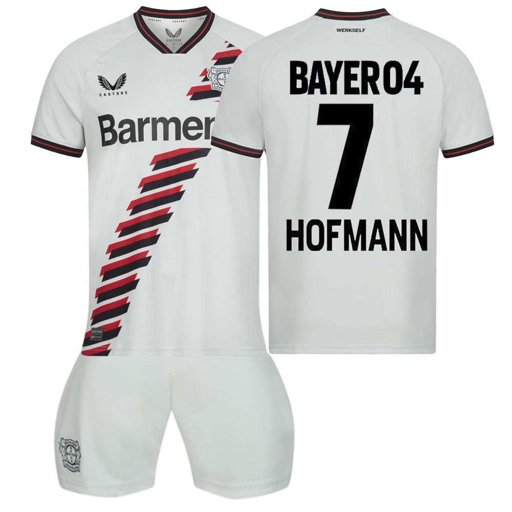 HOFMANN 7 Bayer 04 Leverkusen Bortedrakt 2023/24 Kortermet + Korte bukser