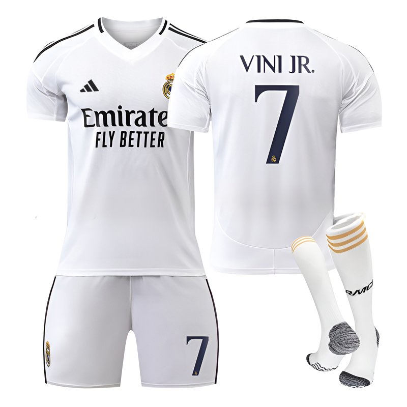 Herre Real Madrid 2024/25 Fotballdrakt - Vini Jr 7 Edition