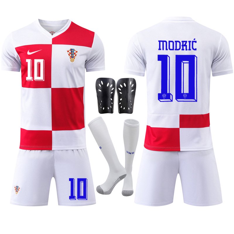 Kroatia Modrić 10 Hjemmedrakt 2024/25 Kortermet + Korte bukser