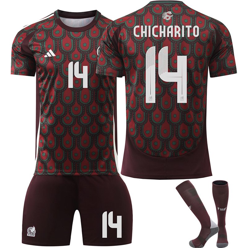 Mexico 2024/25 Hjemmedrakt Med Chicharito 14 trykk - Den Perfekte Gaven