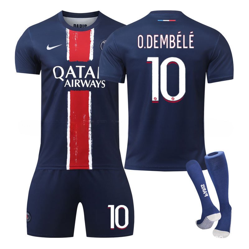 Paris Saint-Germain Hjemmedrakt 2024/25 Fotballdrakt med O.Dembélé 10 trykk