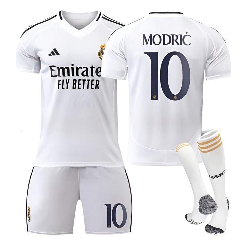 Real Madrids 2024/25 Hjemmedrakt med Modrić 10 - Herre Fotballdrakt