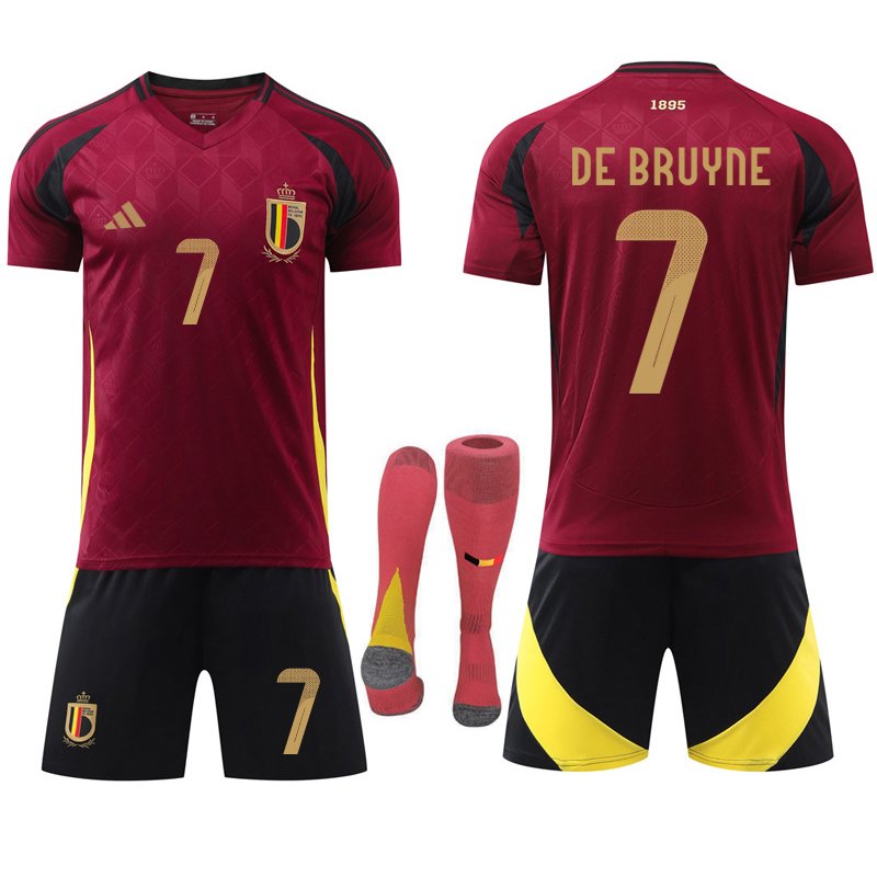 Sikre deg Belgia De Bruyne 7 Hjemmedrakt for EURO 2024