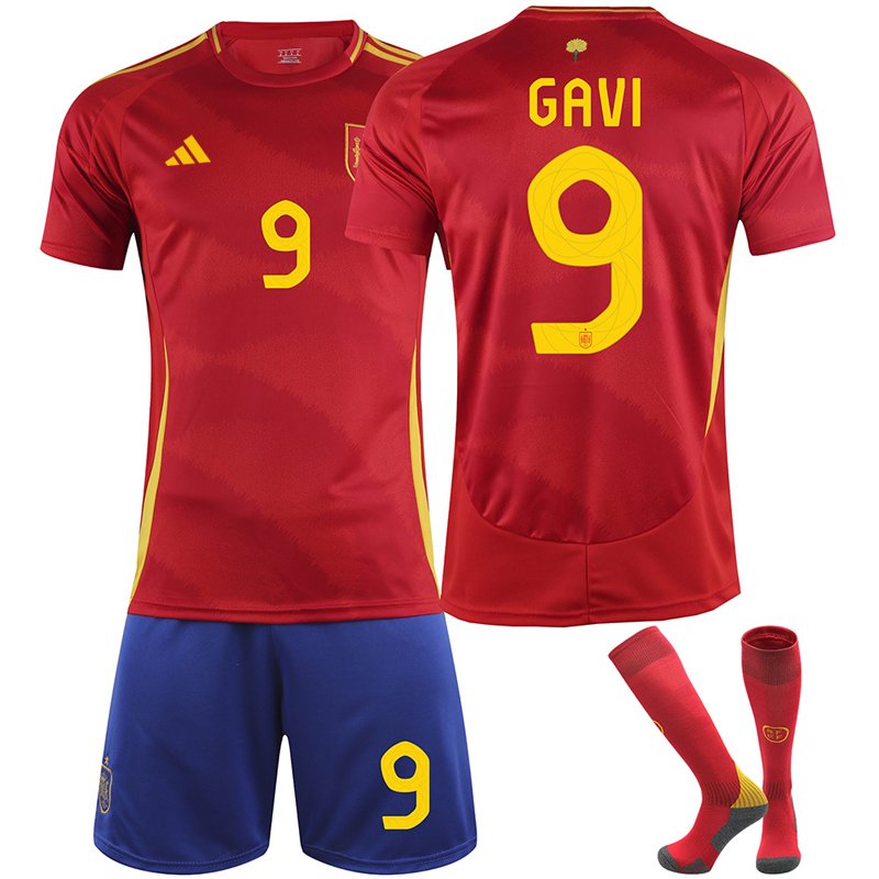 Spania Hjemmedrakt EURO 2024 Med GAVI 9 - Kjøp Før de Forsvinner