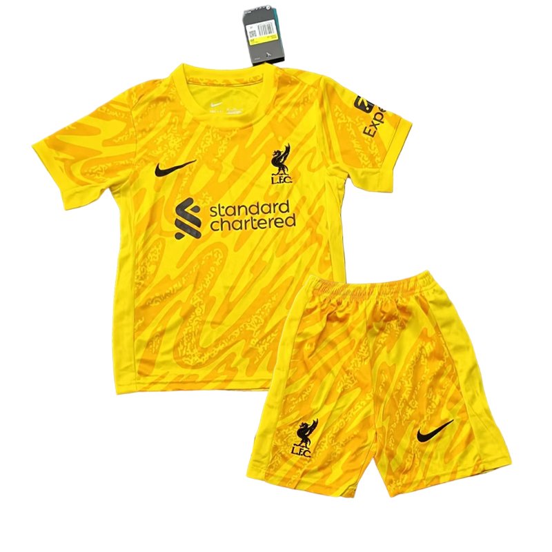 Liverpool FC 202324 Gul Goalkeeper drakt til Barn