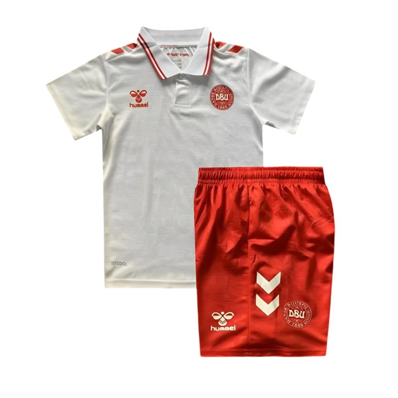 Billige Draktsett Danmark Bortedrakt EURO 2024 til Barn