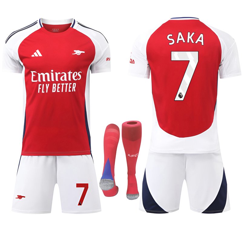 Bukayo Saka 7 Arsenal Fotballdrakt 24/25 Hjemme draktsett
