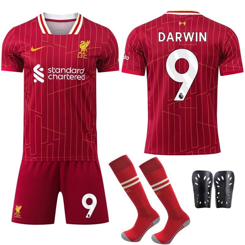 Darwin 9 Liverpool Hjemmedrakt 24/25 Herre Kortermet + Korte bukser