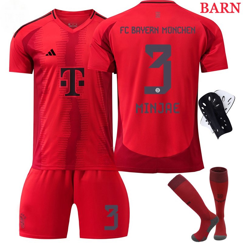 FC Bayern München Minjae 3 Hjemmedrakt 2024/25 Barn Fotballdrakter På Nett