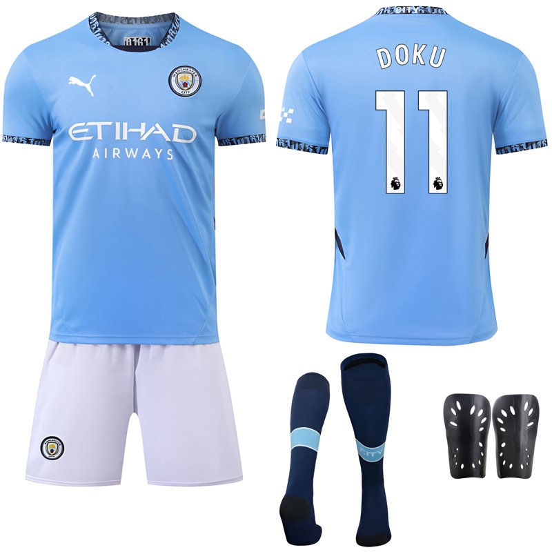 Gratis Frakt på Manchester City 2024/25 Hjemmedrakt - Doku 11
