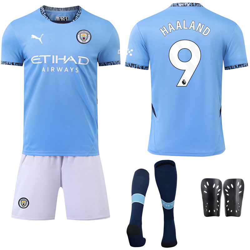 Haaland 9 Manchester City Hjemme draktsett 2024/25 for herre