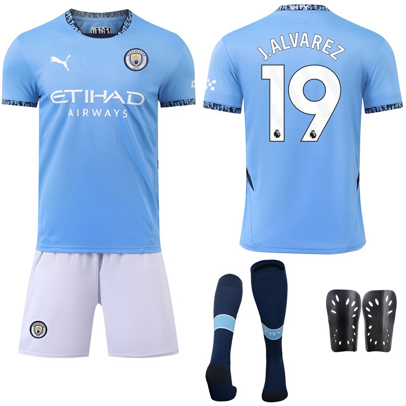 J.Alvarez 19 Man City Hjemmedrakt 24/25 herre draktsett