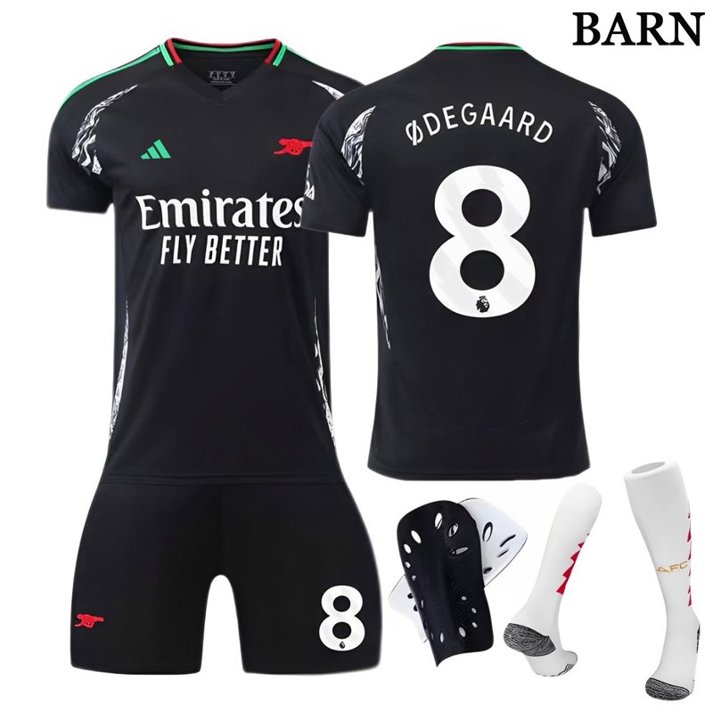 Kjøp Fotballdrakt Ødegaard 8 Arsenal FC Bortedrakt 24/25 Barn