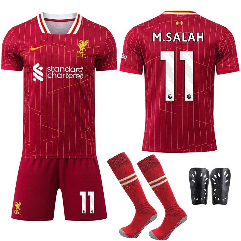 Liverpool Hjemmedrakt 2024-25 draktsett med M.SALAH 11 trykk