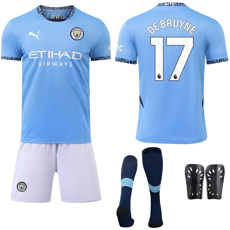 Manchester City Hjemmedrakt fra 24-25 sesongen med De Bruyne 17 trykk