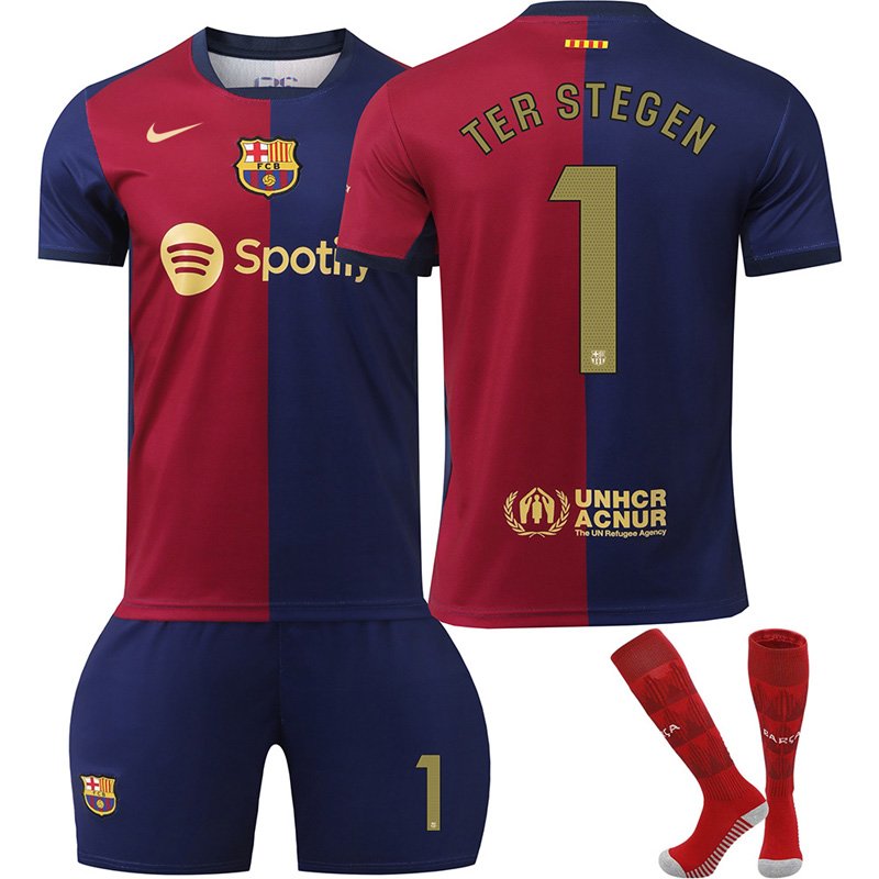 Billige fotballdrakter Ter Stegen 1 FC Barcelona Hjemmedrakt 2024/25