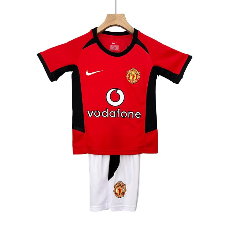 Fotballdrakter Barn Man Utd hjemmedrakt 2002/04 retrodrakt