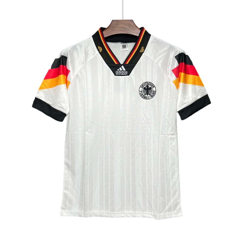 Fotballdrakter Tyskland Hjemmedrakt Retro 1992 Kortermet - Hvit