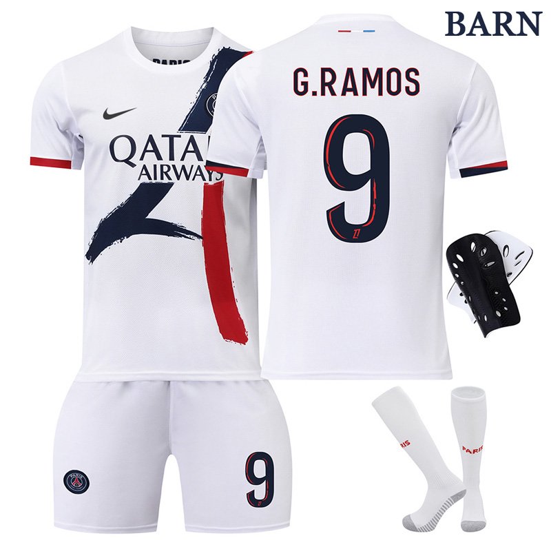G.Ramos 9 PSG bortedraktsett for barn 2024/25 sesongen