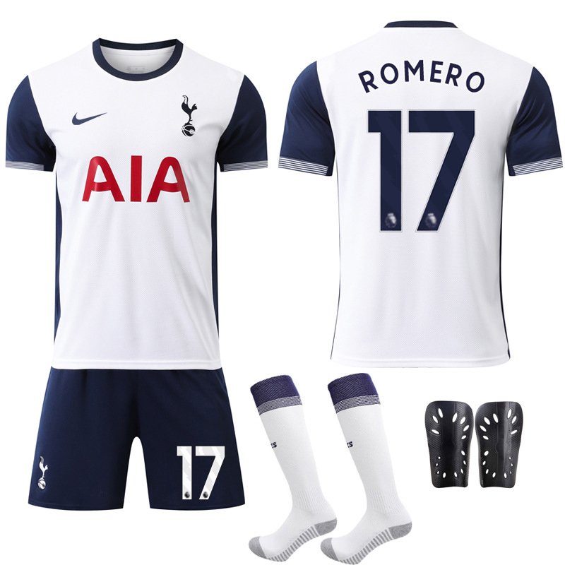 Gratis frakt på Tottenham 2024/25 Hjemmedrakt med Romero 17 trykk