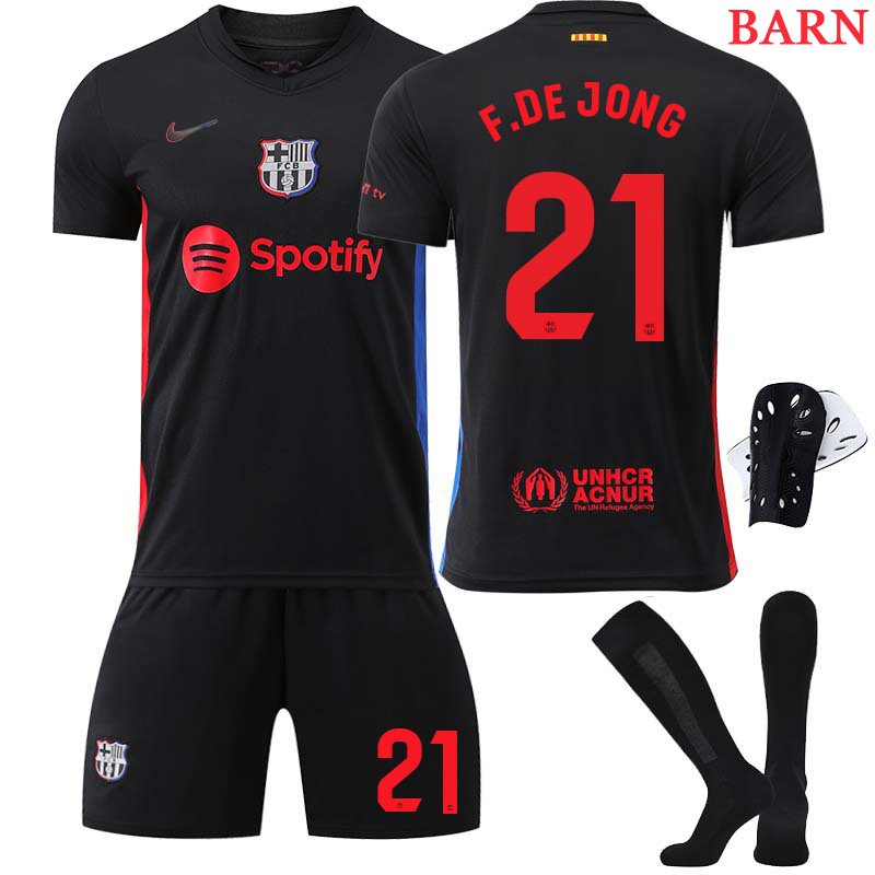 Kjøp F.DE JONG #21 FC Barcelona Bortedrakt 24/25 Barn