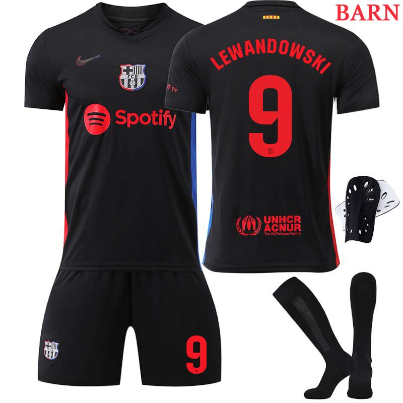 Kjøp Fotballdrakter Barn FC Barcelona 2024/25 Bortedrakt - Lewandowski 9