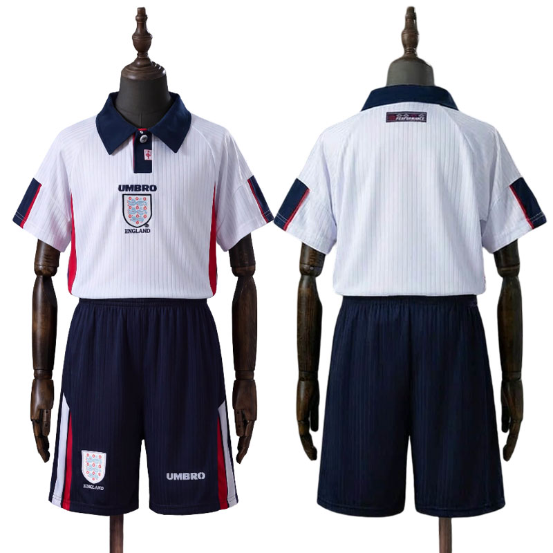 England 1998 hjemmedrakt barn – retro fotballdrakt