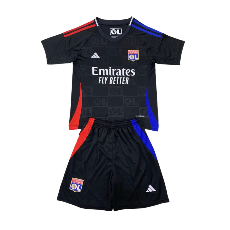 Olympique lyonnais Bortedrakt 2024-25 Barn Fotballdrakter