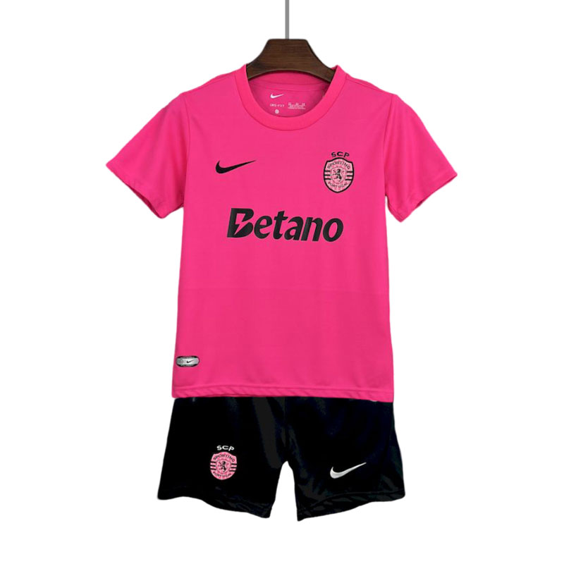 Sporting CP Lisbon Fotballdrakter Pink October Barn Kortermet + Korte bukser
