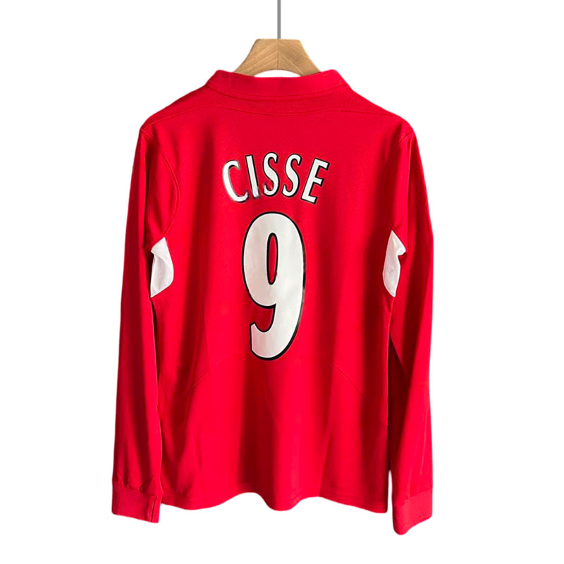 Cisse 9 Liverpool FC Hjemmedrakt Retro 2004/05 Langermet