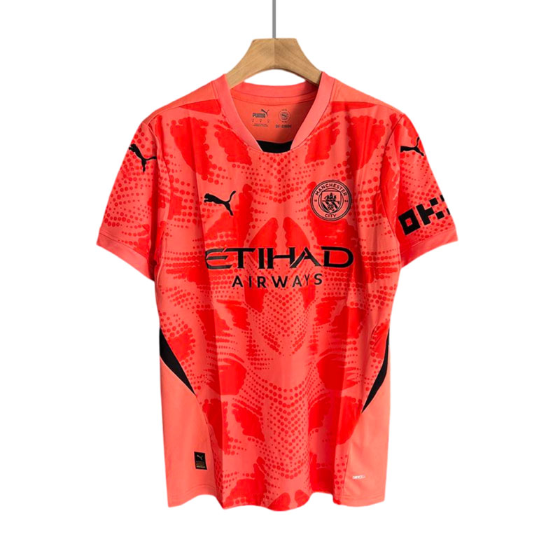 Manchester City Keeper drakt 2024/25 orange Kortermet Herre