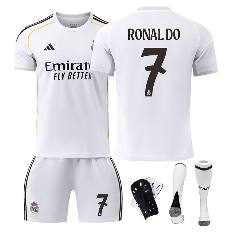 Ronaldo #7 Real Madrid Fotballdrakt 25/26 Hjemme Barn