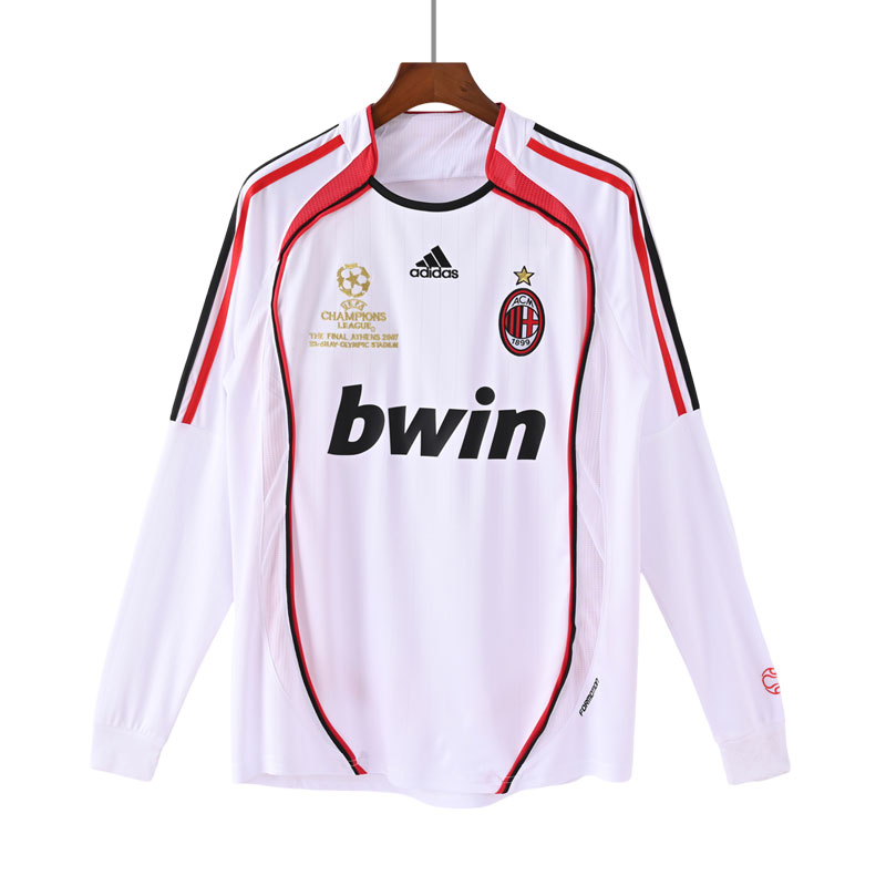 AC Milan Bortedrakt Langermet 2006-07 retro drakter til herre